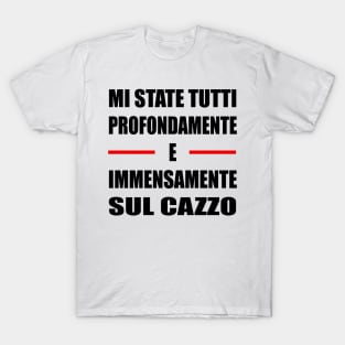 Tricarico Cazzo Bianco Uomo Donna Regalo Divertente Maglietta T-Shirt